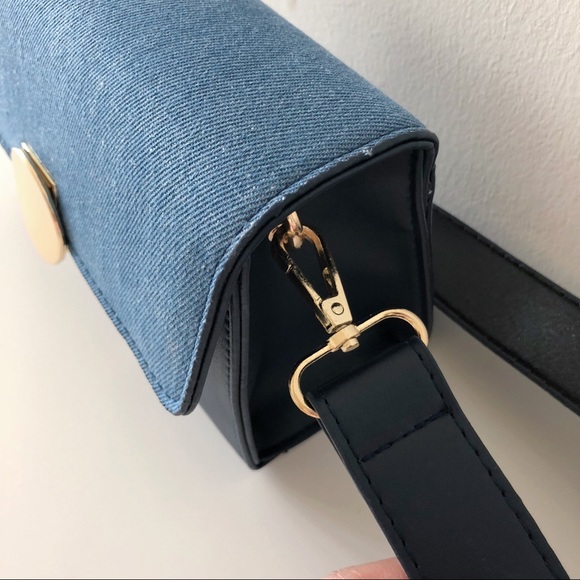 MOVING SALE (to 2/5) denim look small box bag - Picture 6 of 8